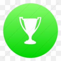 Iconsetc Flat Circle White Ios Neon Green Gradient - Awards Circle png