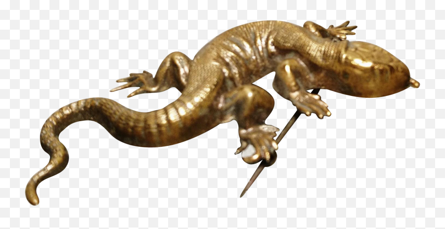 Komodo Dragon Png - Bronze Sculpture,Komodo Dragon Png