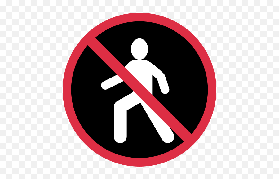 No Pedestrians Emoji Meaning With Pictures From A To Z - No Pedestrian Emoji Png,Funny Icon For Whatsapp