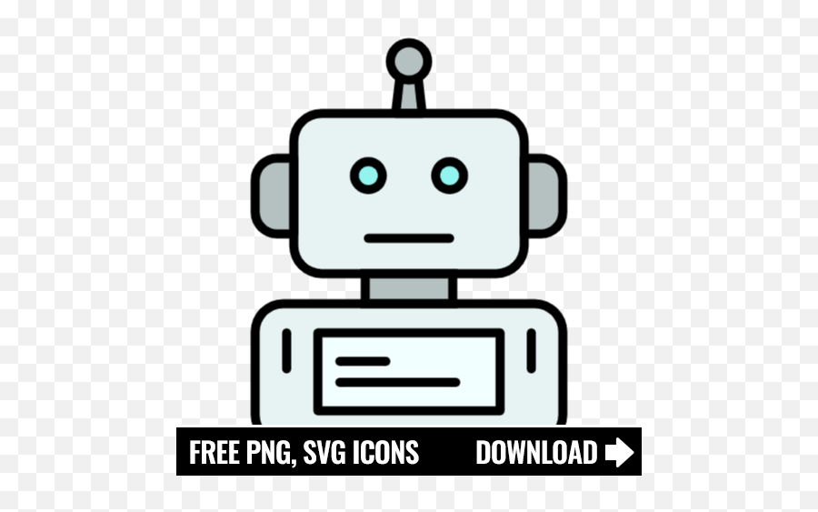 Free Robot Icon Symbol Png Svg Download - Sad Face Icon Png,Rpa Icon
