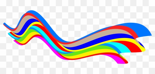 Clipart Wave Rainbow Transparent Free - Rainbow Wave Png
