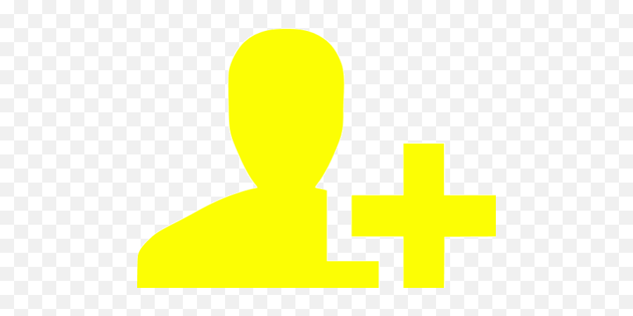 Yellow Add User Icon - Free Yellow User Icons White Add User Icon Png,User Icon Free