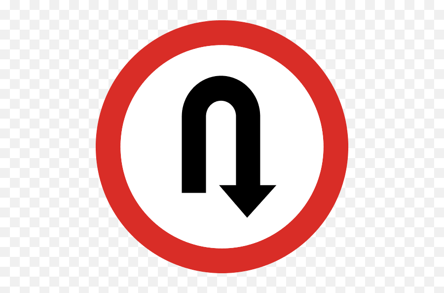 U Turn Sign Icon Png And Svg Vector Free Download - U Turn Sign Png Free,U Icon