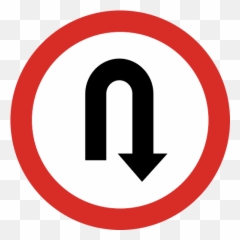 U Turn Sign Icon Png And Svg Vector Free Download - U Turn Sign Png Free,U Icon