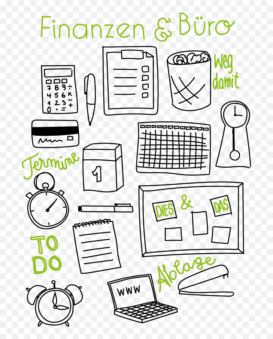 Finanzen U0026 Büro - Die Sketchnote Starthilfe Neue Line Art Png,Sketchnote Icon Library