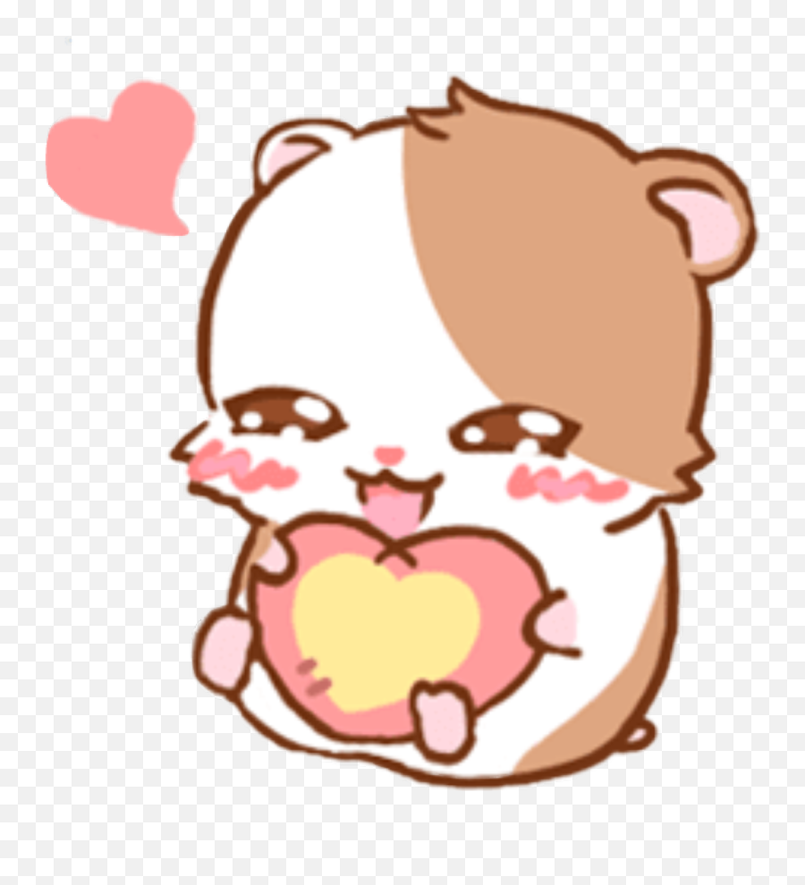 Cute Hamster Sticker By Mah Sister - Kawaii Cute Overlays Png,Transparent Emotes