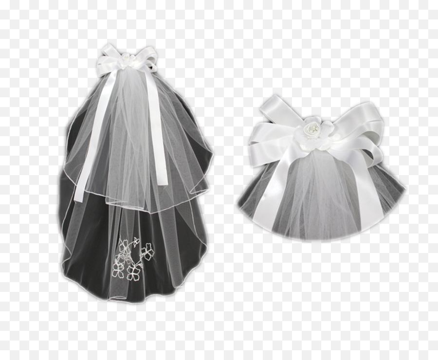 Beautiful White First Communion Veil - Girl Png,Veil Png