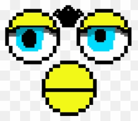 1998 Furby Face Pixel Art Maker Png