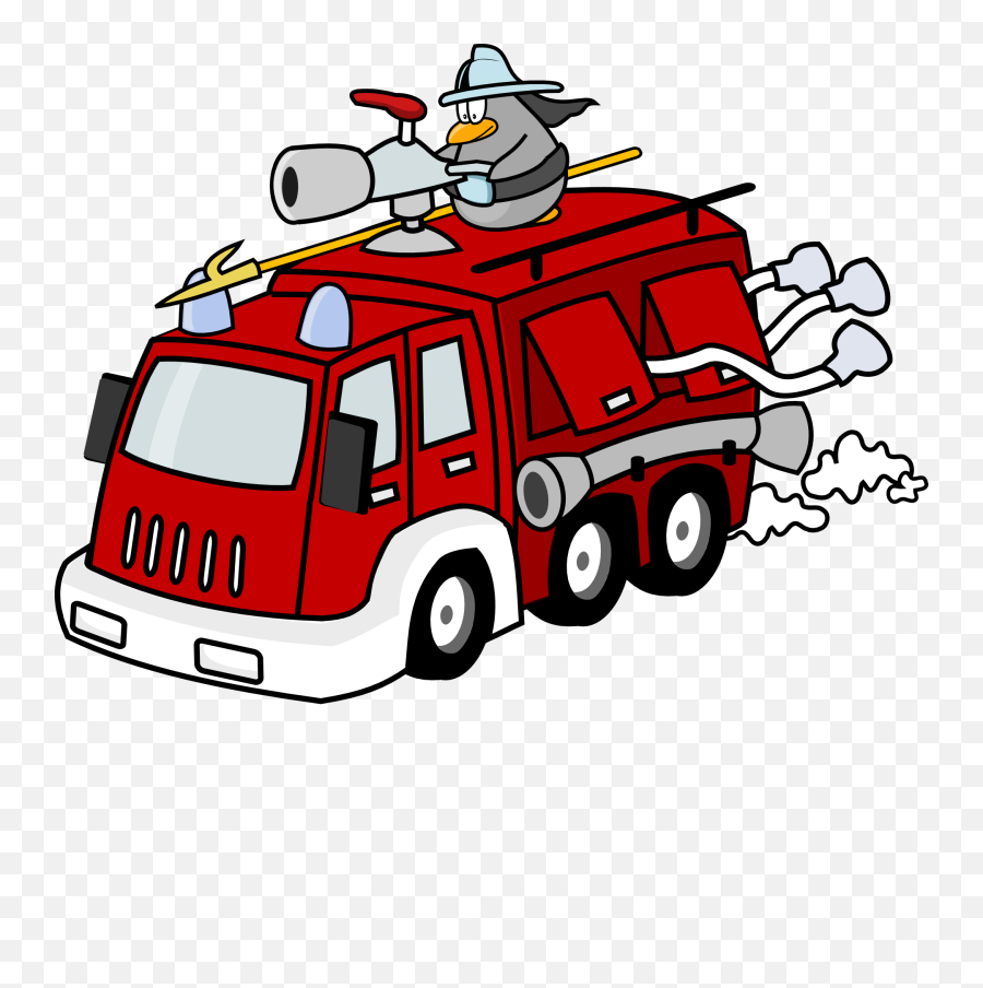 Fire Truck Cartoon Gif.