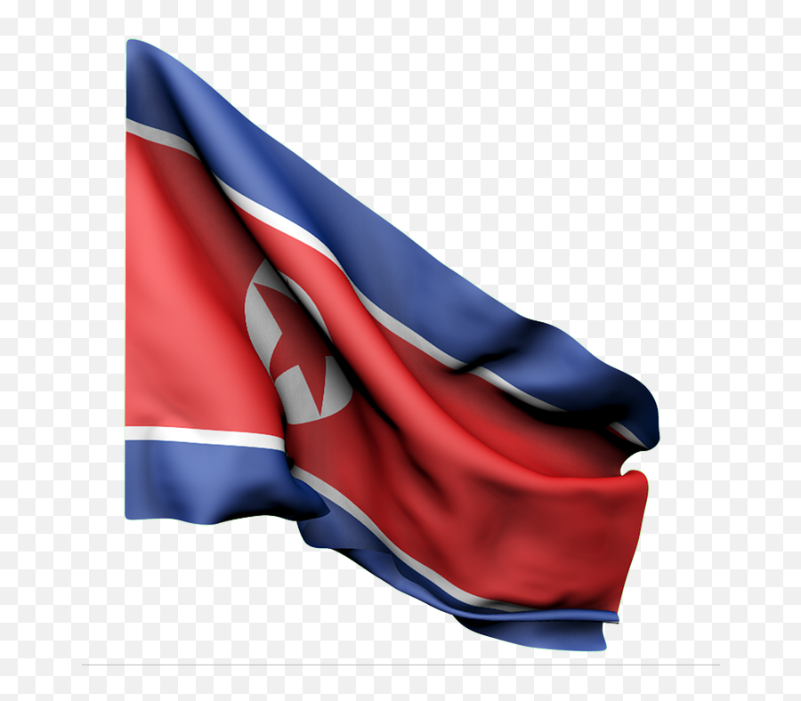 Flag North Korea Red Blue White Kim Jong Un Wave - North Korea Flag Gif Png,Korean Flag Png