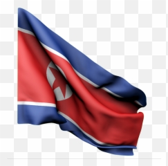 Flag North Korea Red Blue White Kim Jong Un Wave - North Korea Flag Gif Png,Korean Flag Png