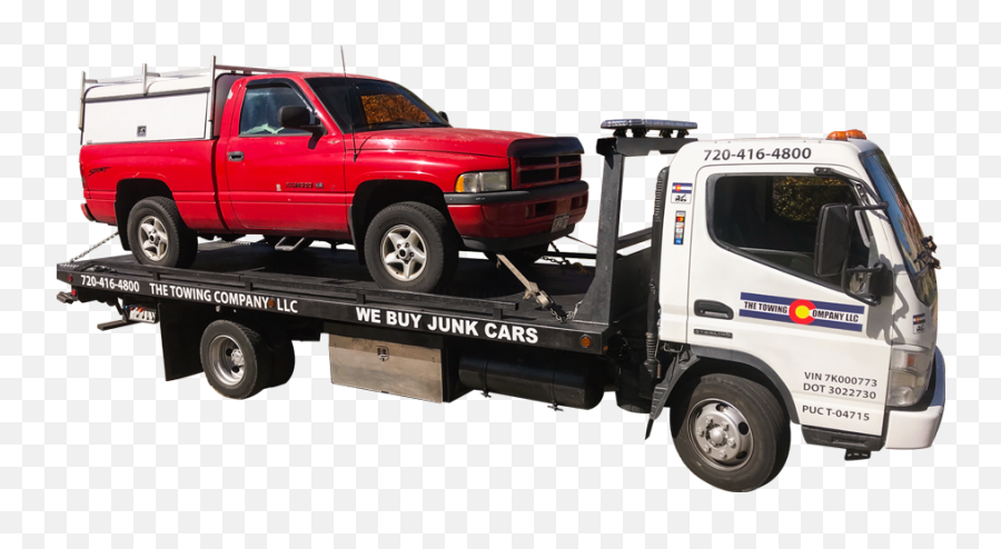 Flatbed Tow Truck Png Transparent