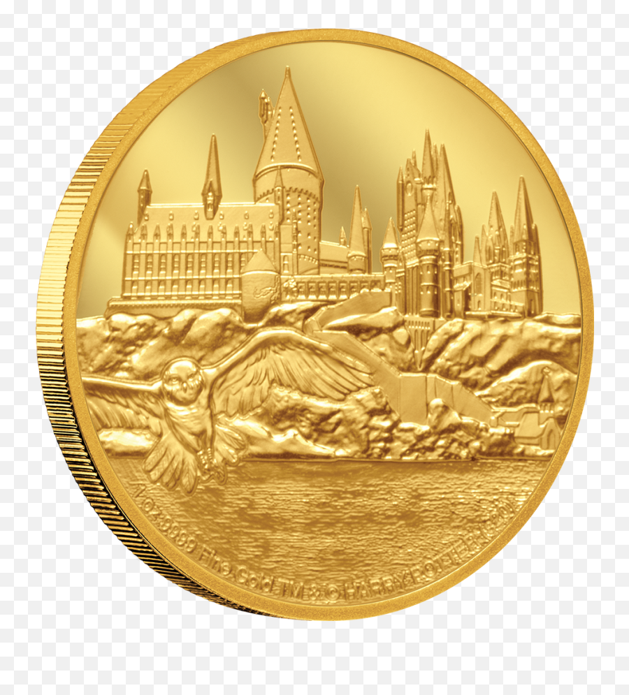 Harry Potter - Hogwarts Castle 1oz Gold Coin Goldmünze Harry Potter Png,Hogwarts Transparent