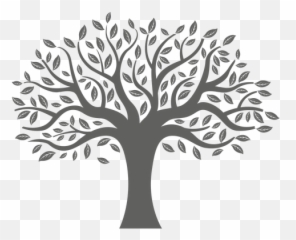 Flat Tree Silhouette - Tree With Colorful Leaves Free Png,Tree Of Life Png