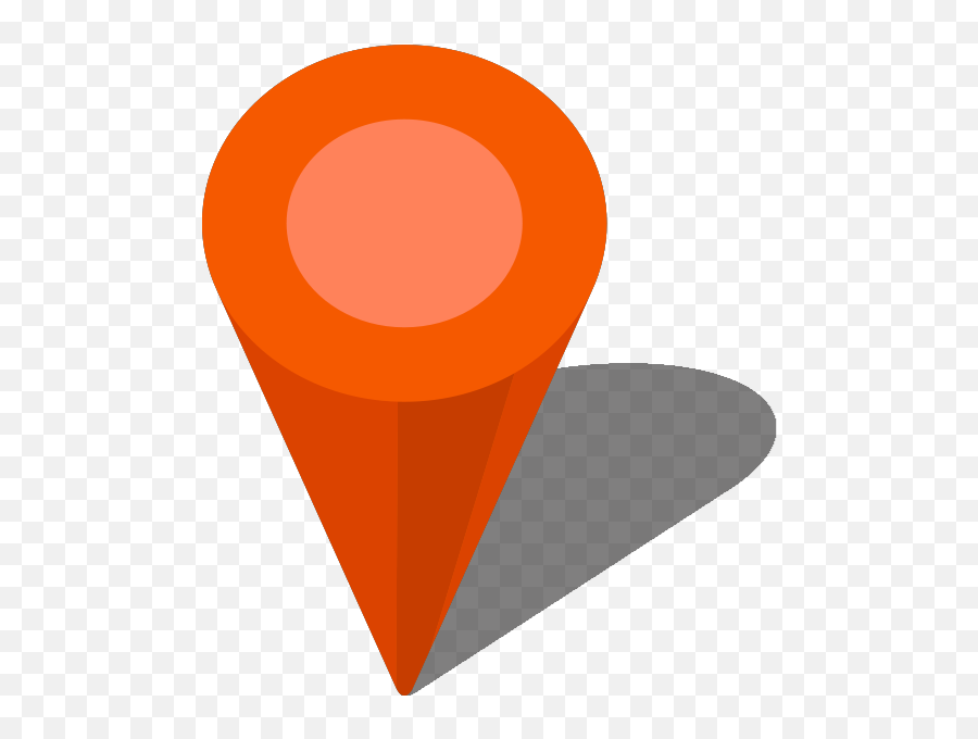 Download Simple Location Map Pin Icon3 Orange Free Vector - Location Map Icon Vector Png,Location Symbol Png