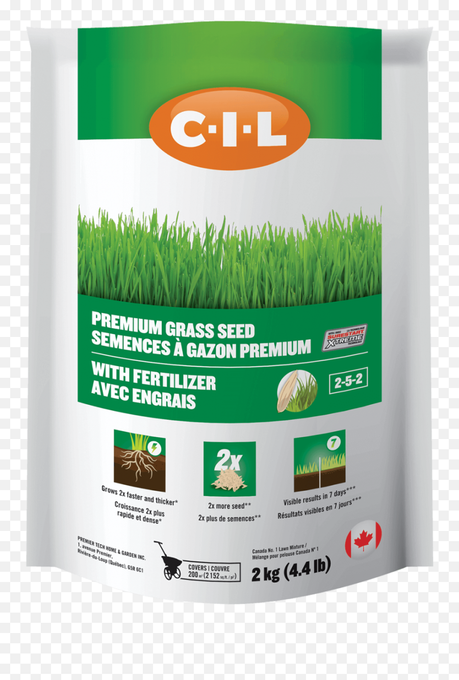 C - Il Premium Grass Seed With Fertilizer 252 Cil Cil Grass Seed Png,Lawn Png