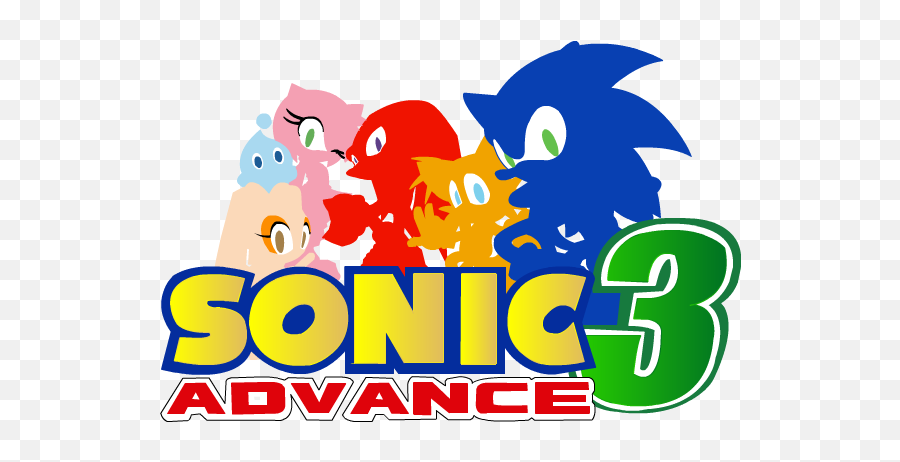 Sonic Video Game Title Logos - Clip Art Png,Sonic Advance Logo
