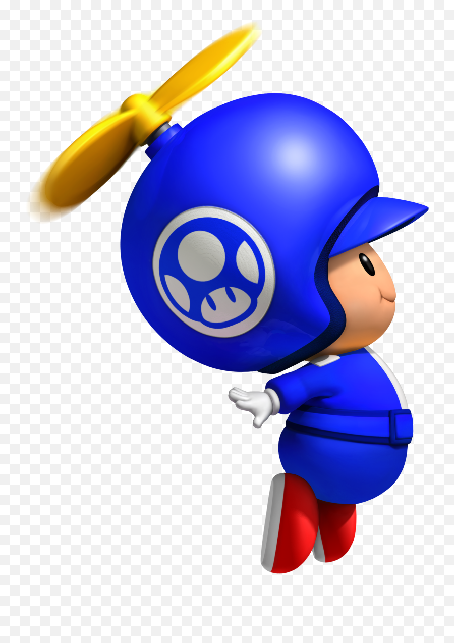 Download Blue Propeller Toad Pinterest - Mario Bros Blue Toad Png,Toad Png