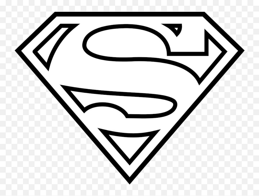 Download Black And White Autism Svg Superman - Superman Logo Coloring Pages Png,Superman Logo Images