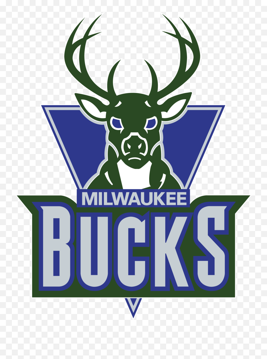 Download Hd Logo Milwaukee Bucks - Old Vs New Nba Logos Milwaukee Bucks Old Logo Png,Nba Logo Png