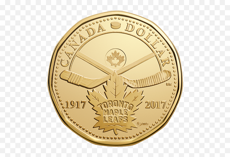 Coin Canada 1 Dollar - Toronto Maple Leafs 2017 Toronto Maple Leafs Canadian Dollar Png,Toronto Maple Leafs Logo Png