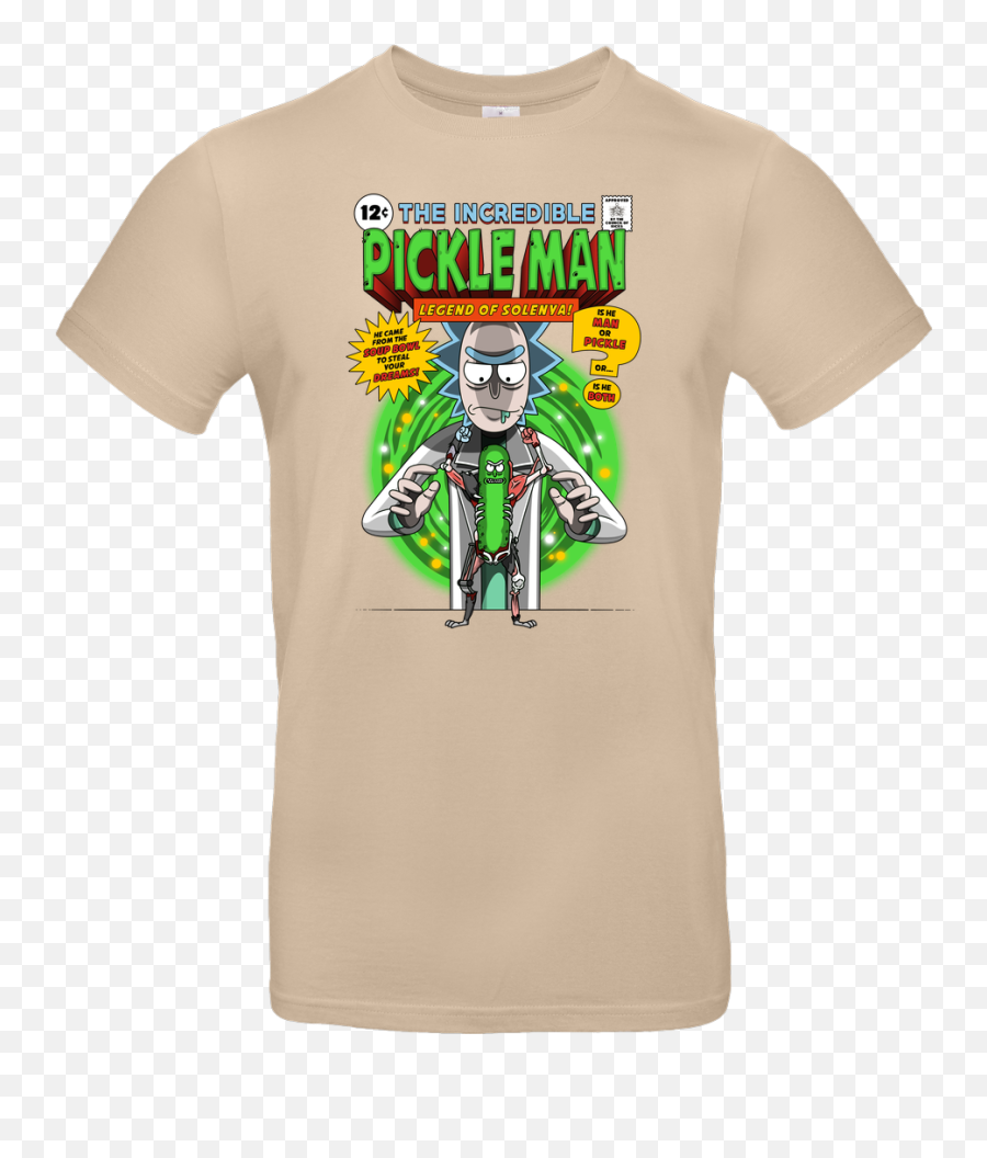 Buy Pickleman T - Shirt Supergeekde Png,Pickle Rick Face Png