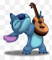 White Clip Stitch Guitar - Rock And Roll png