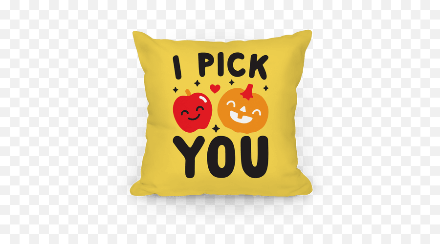 I Pick You Apple U0026 Pumpkin Pillows Lookhuman Png Cute