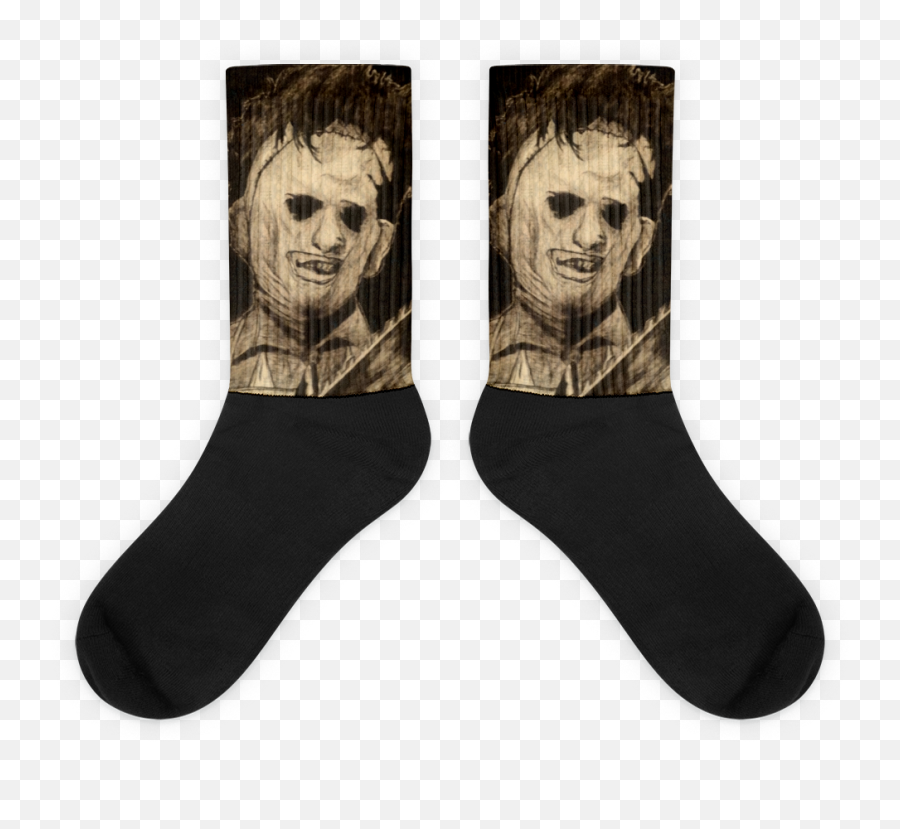 Texas Chainsaw Massacre Leatherface Horror Movie Socks - Texas Chainsaw Massacre Socks Png,Leatherface Png
