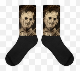Texas Chainsaw Massacre Leatherface Horror Movie Socks - Texas Chainsaw Massacre Socks Png,Leatherface Png
