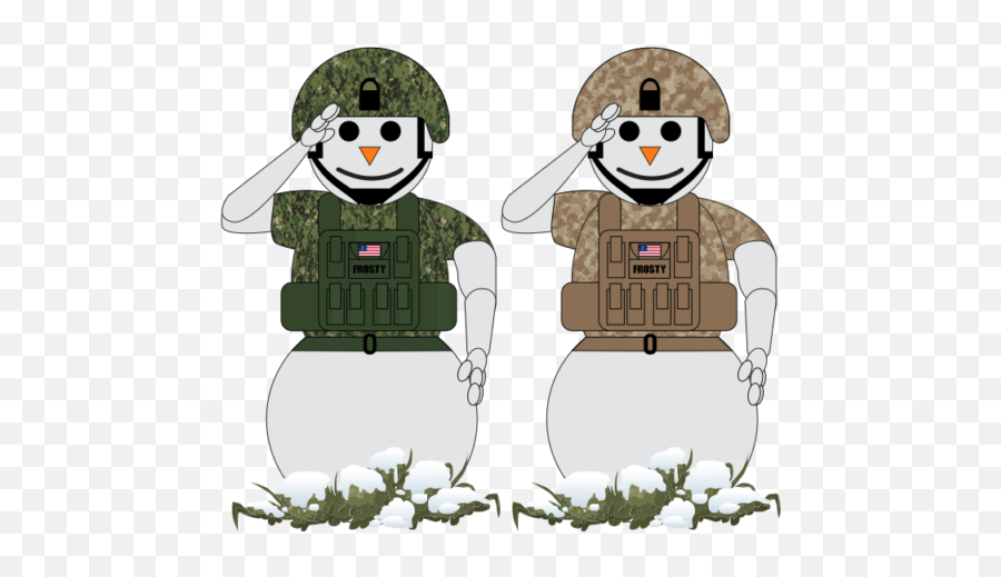 Patriotic Military Snowman Design Stay Frosty Fall3nwarrior - Fictional Character Png,Frosty The Snowman Png
