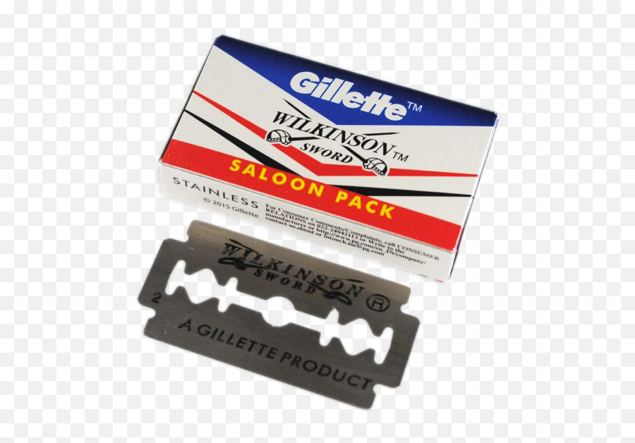 Razor Blade Typography - Wilkinson Gillette Png,Razor Blade Png