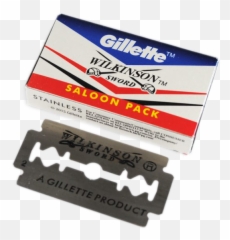 Razor Blade Typography - Wilkinson Gillette Png,Razor Blade Png