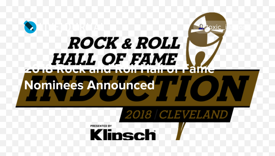2018 Rock And Roll Hall Of Fame Nominees Announced - Klipsch Png,Rock And Roll Hall Of Fame Logo