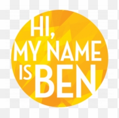 Hi My Name Is Ben - Pop In Png,Hello My Name Is Transparent