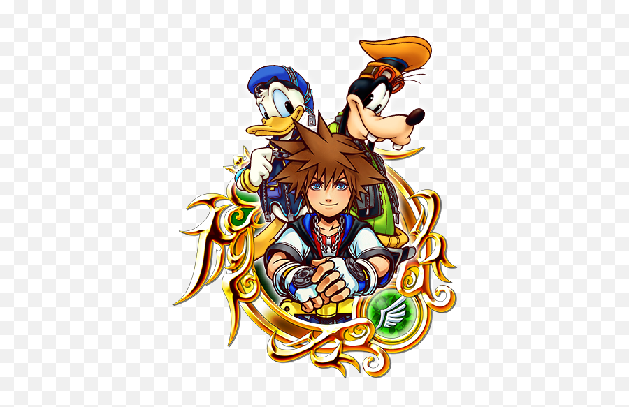 Kingdom Hearts Sora And Kairi - Sora Donald And Goofy Png,Kingdom Hearts Sora Png