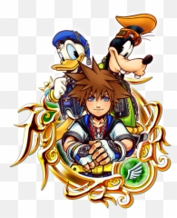 Kingdom Hearts Sora And Kairi - Sora Donald And Goofy Png,Kingdom Hearts Sora Png