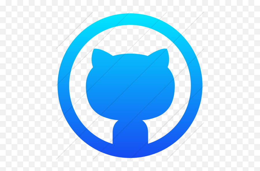 Iconsetc Simple Ios Blue Gradient Socialmedia Github Icon - Github Png,Github Logo Transparent