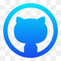 Iconsetc Simple Ios Blue Gradient Socialmedia Github Icon - Github Png