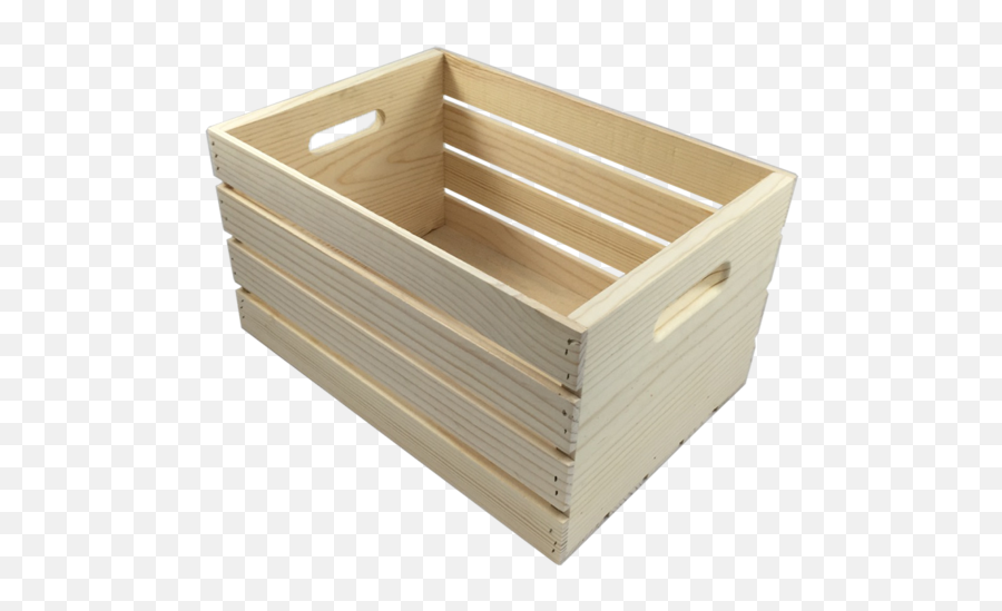 Standard Pine Crate - Unfinished Wood Crate Png,Crate Png