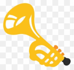 Trumpet Emoji - Emoticon Trompette png