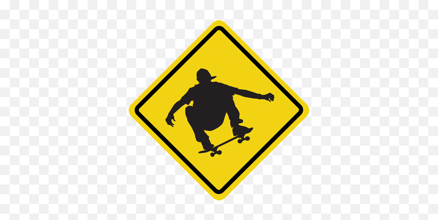 Goat Road Signs Transparent Png Image - Wall Decal,Skater Png