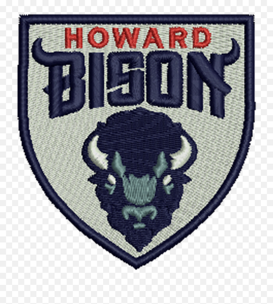 Howard University Bison Embroidered - Howard University Iron On Patch Png,Howard University Logo