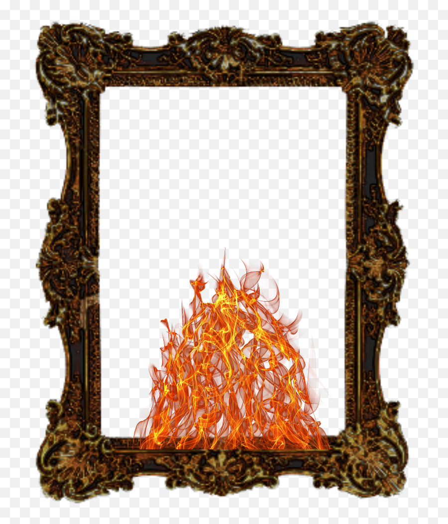 Download Hd Mq Fire Flames Frame Frames Border Borders - Borders Flames Fire Frame Gif Png,Fire Frame Png