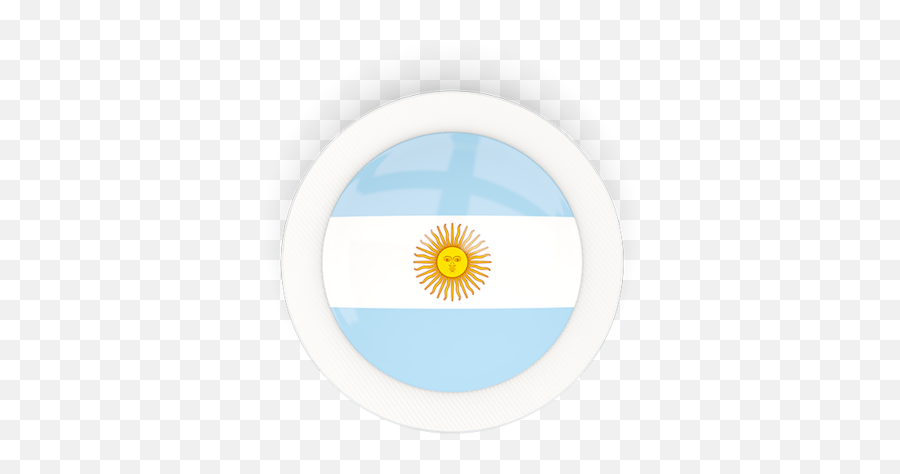 Round Carbon Icon Illustration Of Flag Argentina - Vertical Png,Carbon Icon