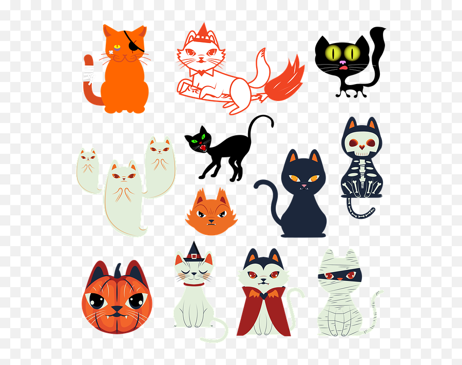 Halloween Design Elements For Kid - Friendly Websites Halloween Png,Halloween Cat Icon