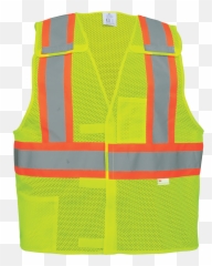 Class Ii Orange Mesh Safety Vest - Construction Clothing png