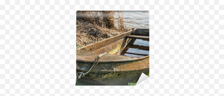 Wall Mural Waterlogged Old And Rusty Rowing Boat - Pixersus Rusty Row Boat Png,Rowboat Icon