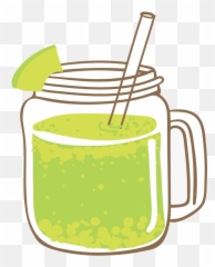 Download Transparent Juice Smoothie Cocktail - Green Smoothie Clipart Transparent Png,Lemonade Transparent