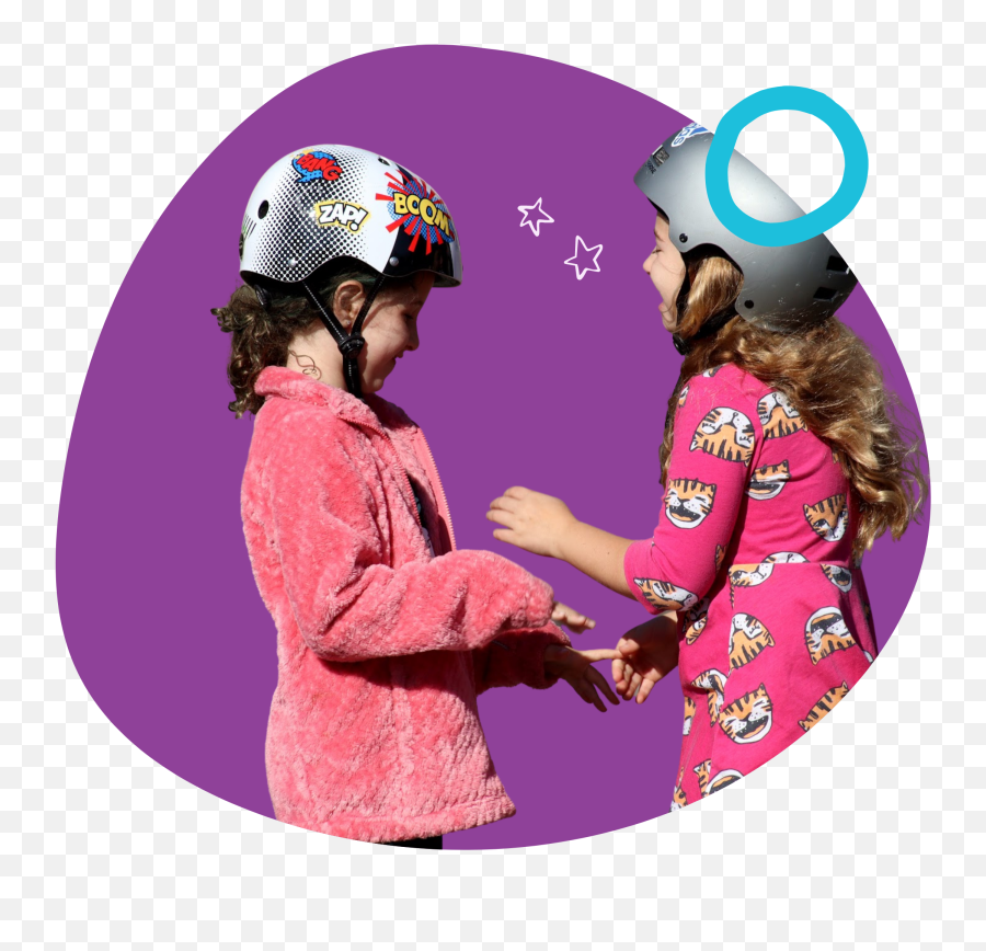 Girls In Gear - Holding Hands Png,Icon Helmets For Girls